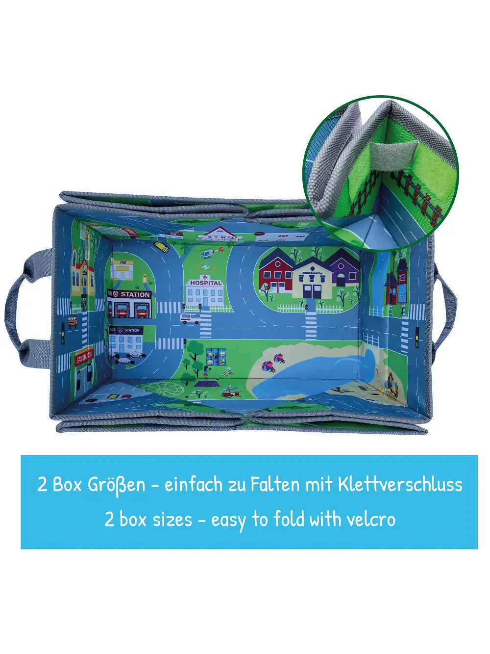 HECKBO 4-in-1 Organizer Spielmatte Box