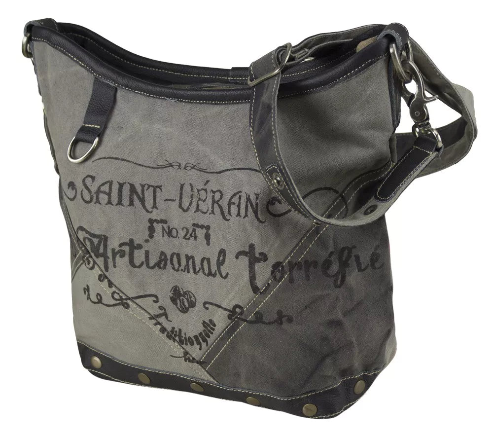 Sunsa Stone Washed Schultertasche