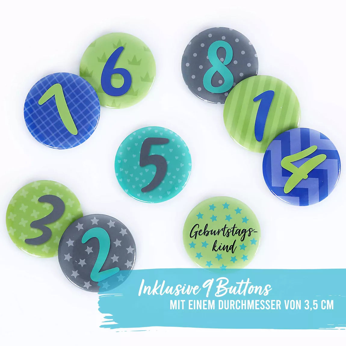 Papierdrachen Geburtstagskrone - Grau - Set 5