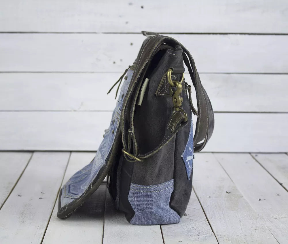 Sunsa Damen Messenger Tasche - blau