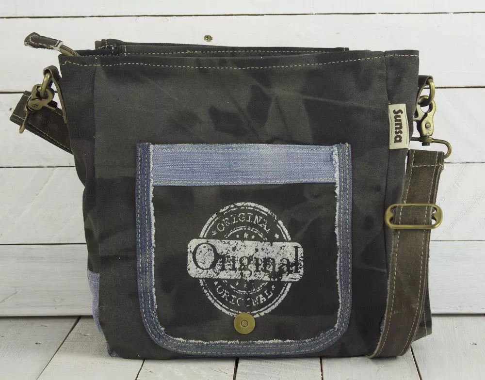 Sunsa Damen Messenger Tasche - blau