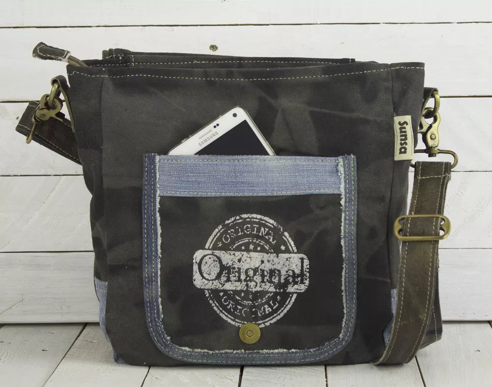 Sunsa Damen Messenger Tasche - blau