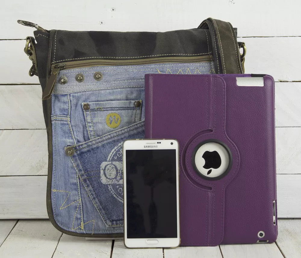 Sunsa Damen Messenger Tasche - blau