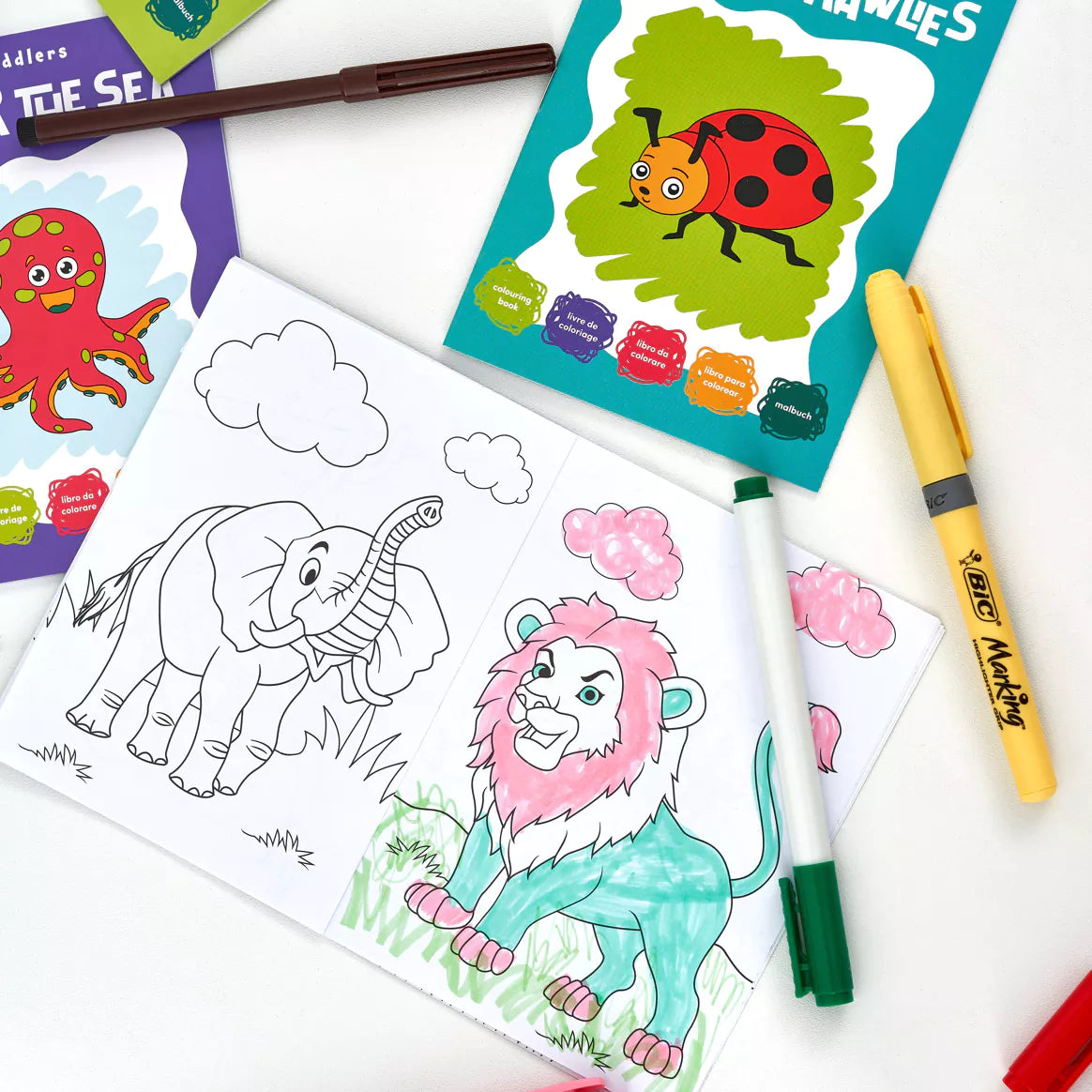 The Twiddlers 24 Mini-Malbücher für Kinder