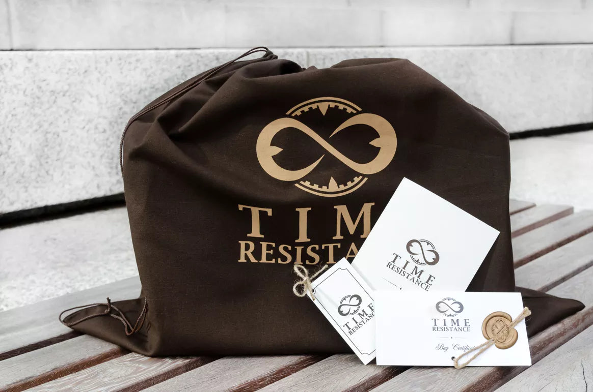 Time Resistance Leder Aktentasche "Brave New World"