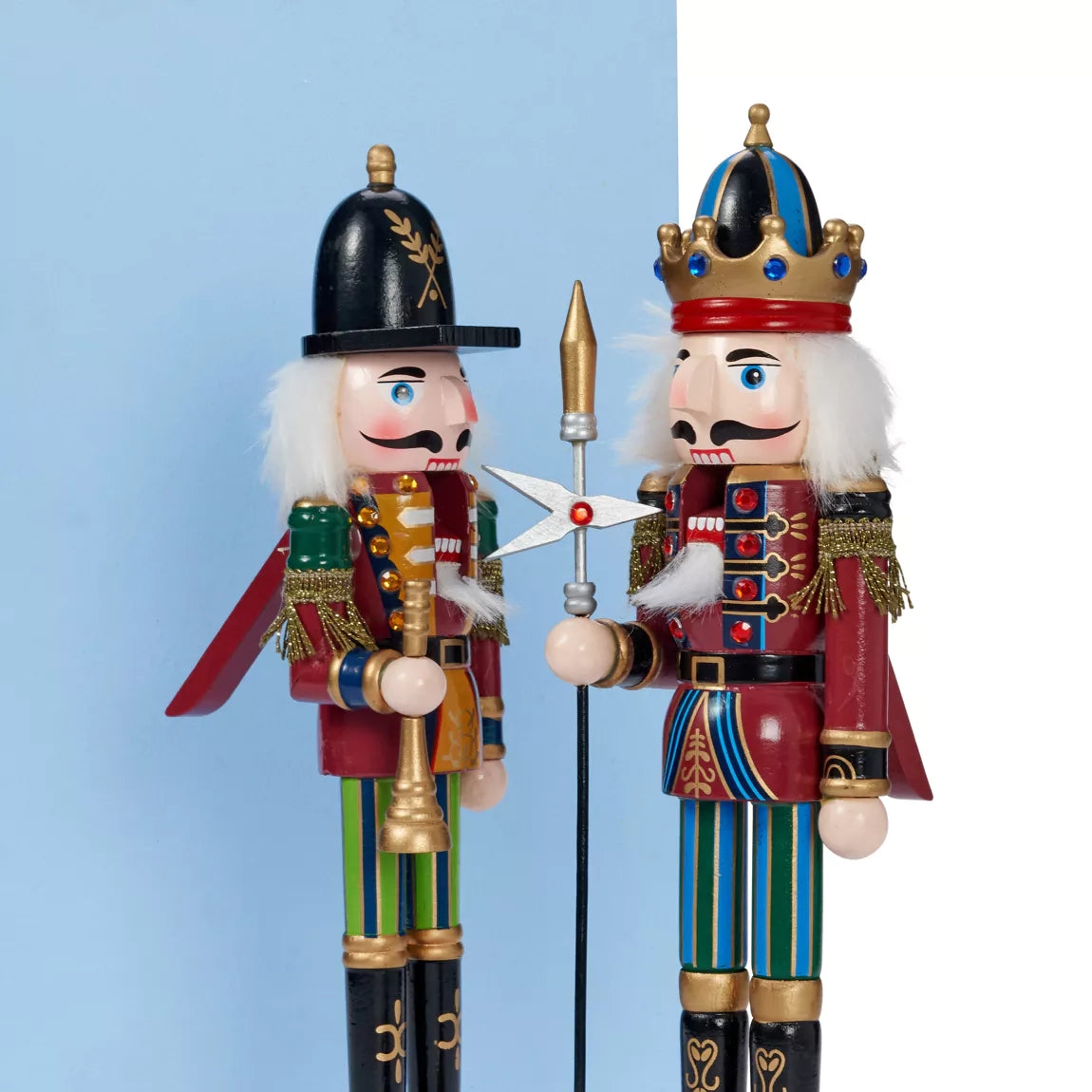 The Twiddlers Nussknacker aus Holz 30cm (2er Set)