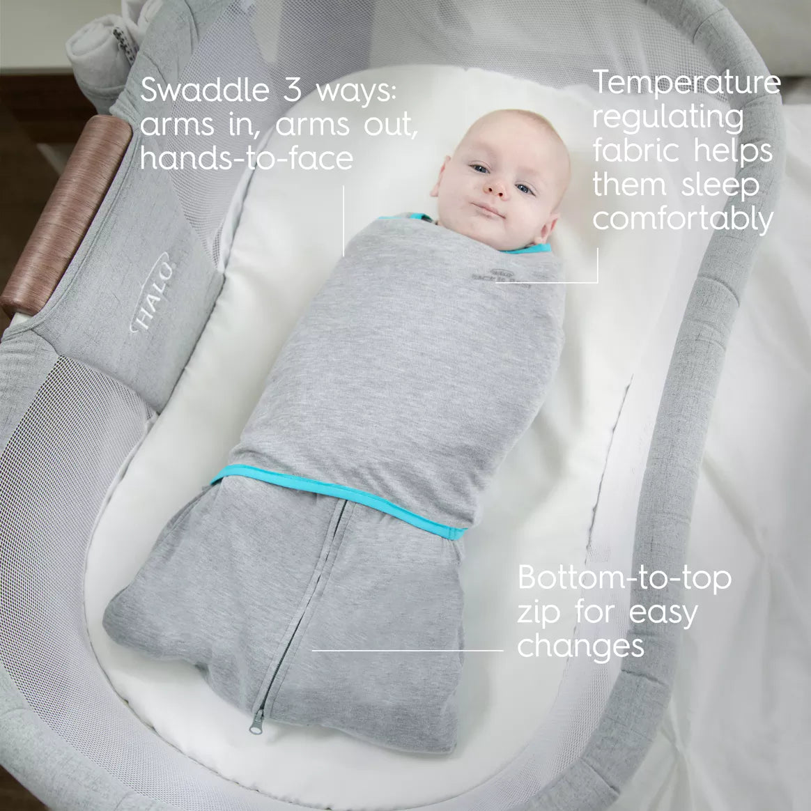 HALO SleepSack Swaddle "IdealTemp" 3-6 Monate