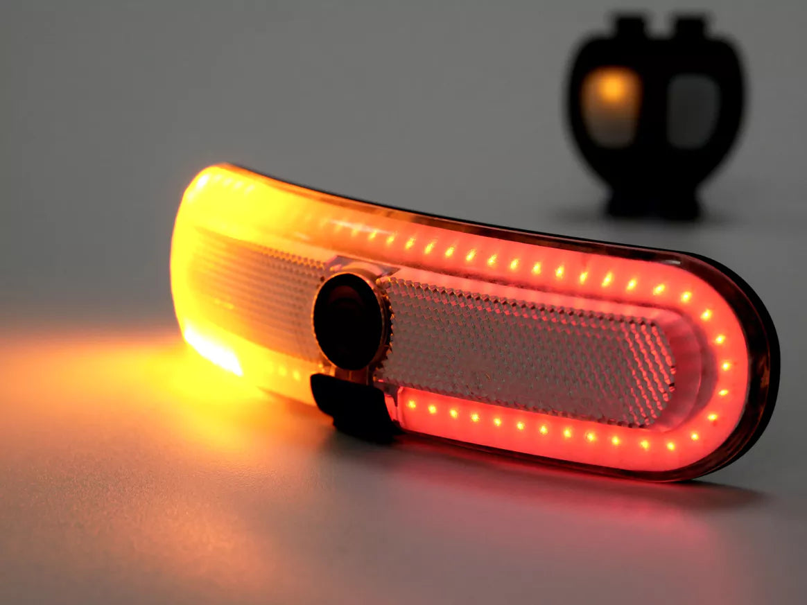 Overade Turn-Licht Delux für Fahhrad, Helm , Roller mit Fernbedienung und Bremslicht