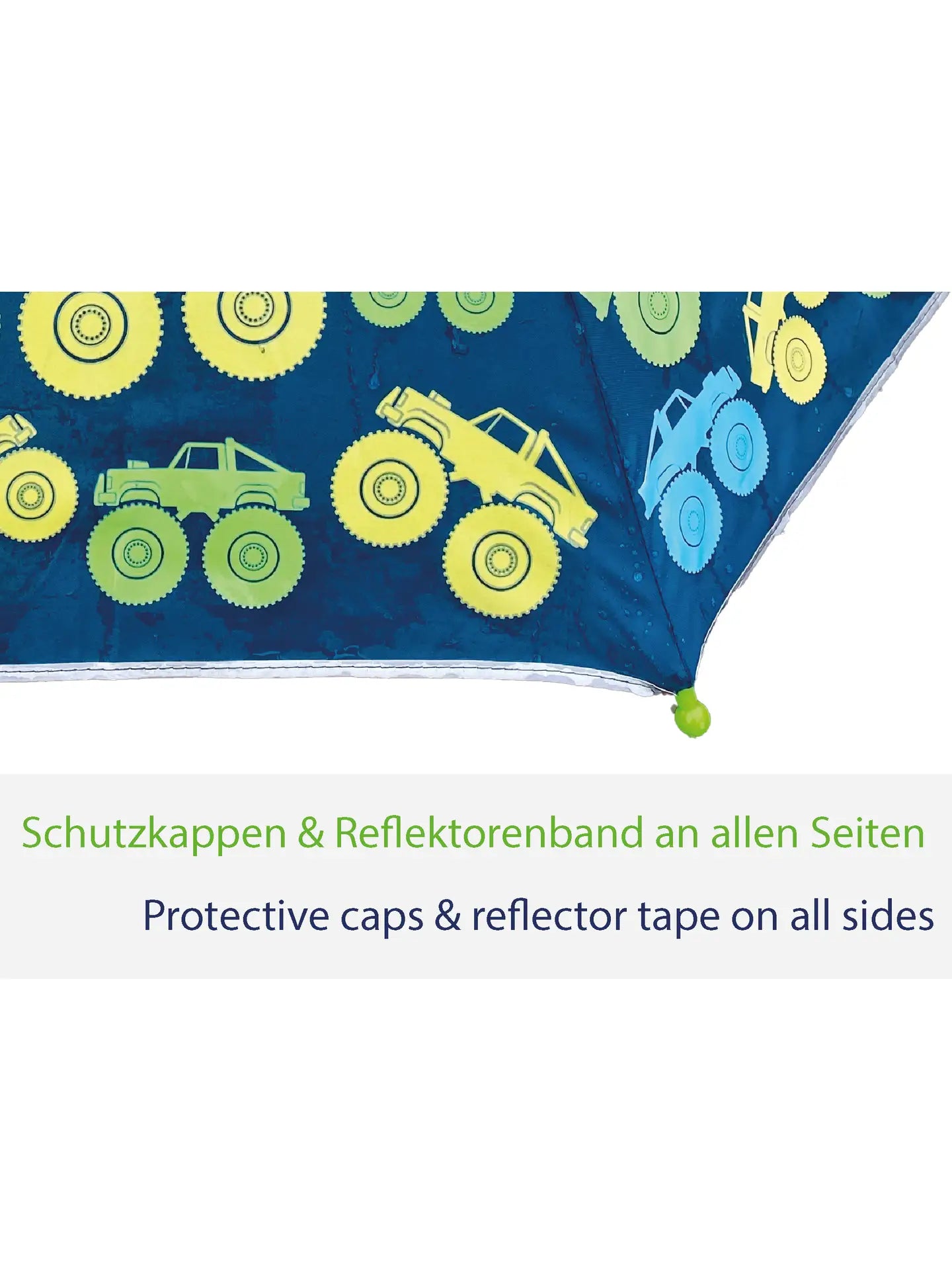 HECKBO Faltregenschirm Monster Truck Farbwechsel