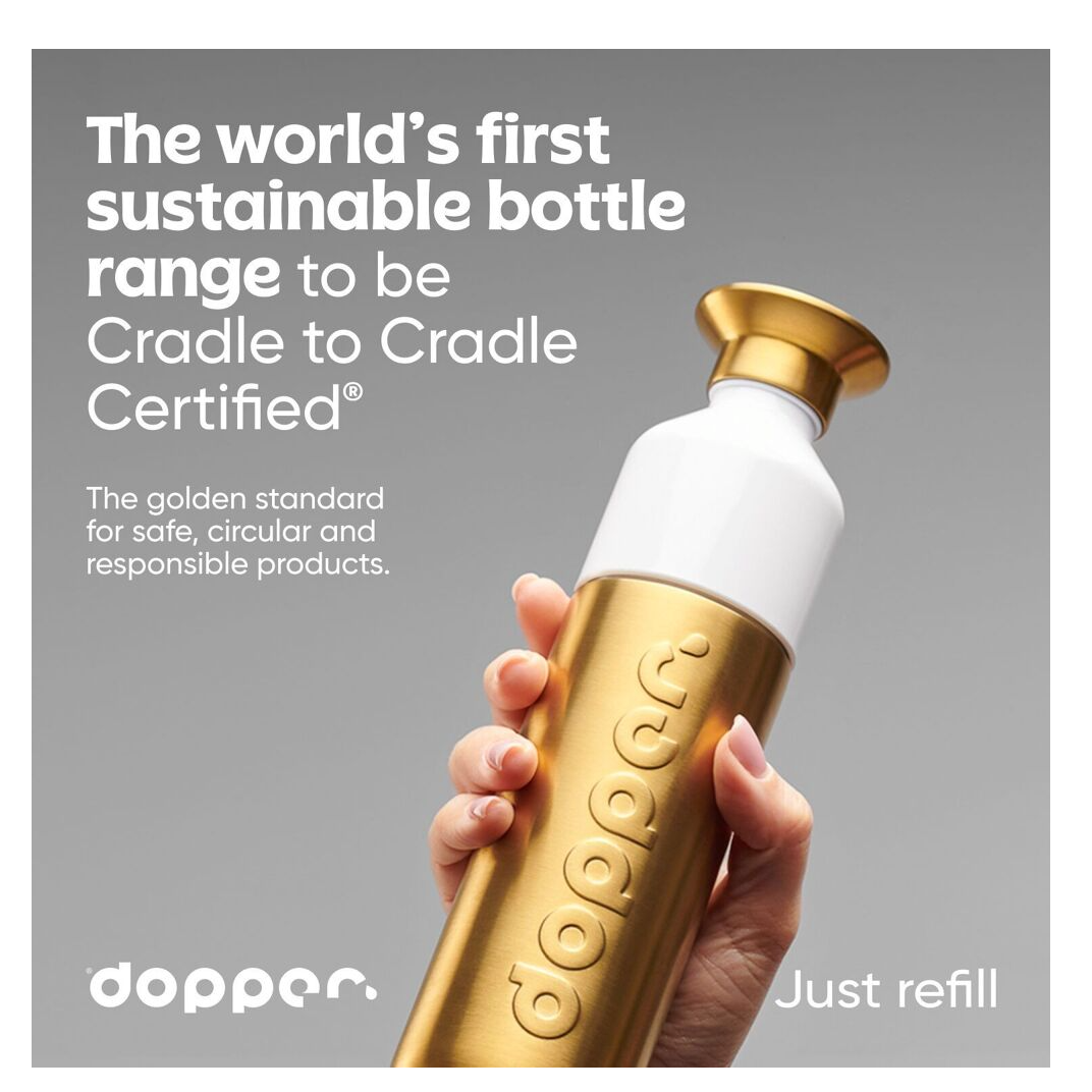 Dopper Steel Wasserflasche - 800 ml Edelstahl