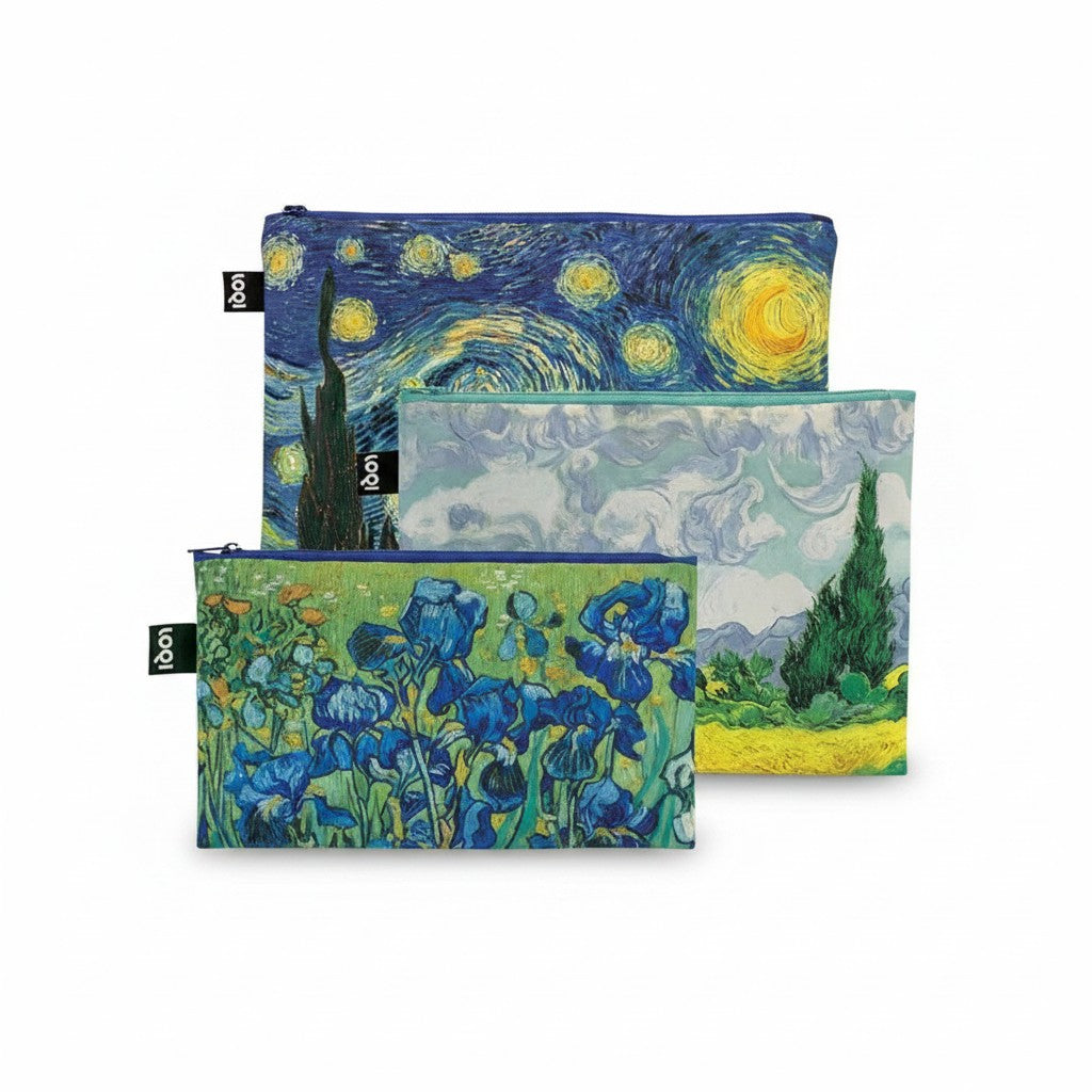 LOQI Vincent van Gogh Zip Pockets 3er Set Maxi Midi Mini
