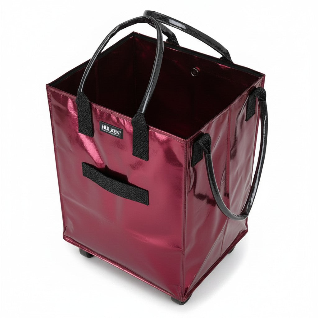HULKEN Einkaufstrolley auf Rädern Rot 30 kg