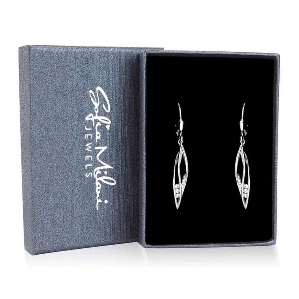 Sofia Milani Verdreht Ohrhänger aus 925 Sterling Silber – Elegante Spiralen Ohrringe