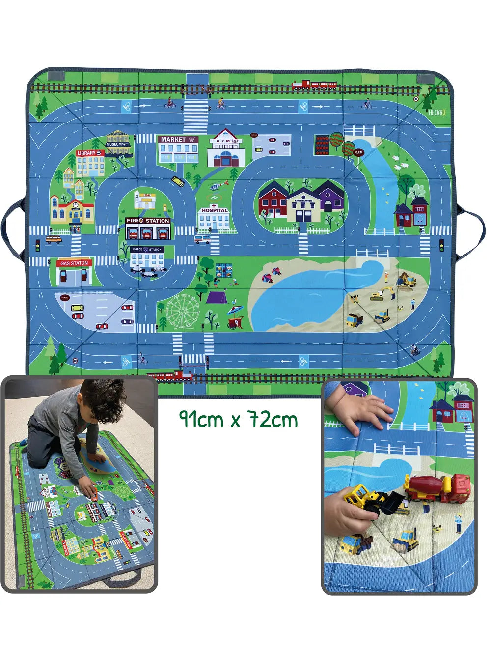 HECKBO 4-in-1 Organizer Spielmatte Box