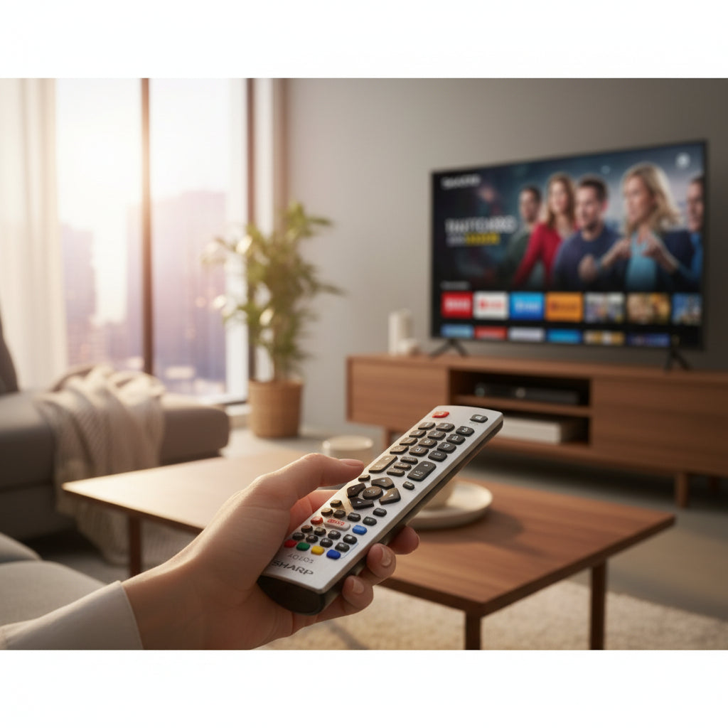 SHARP SHW/RMC/0115 Fernbedienung für Aquos UHD 4K TV