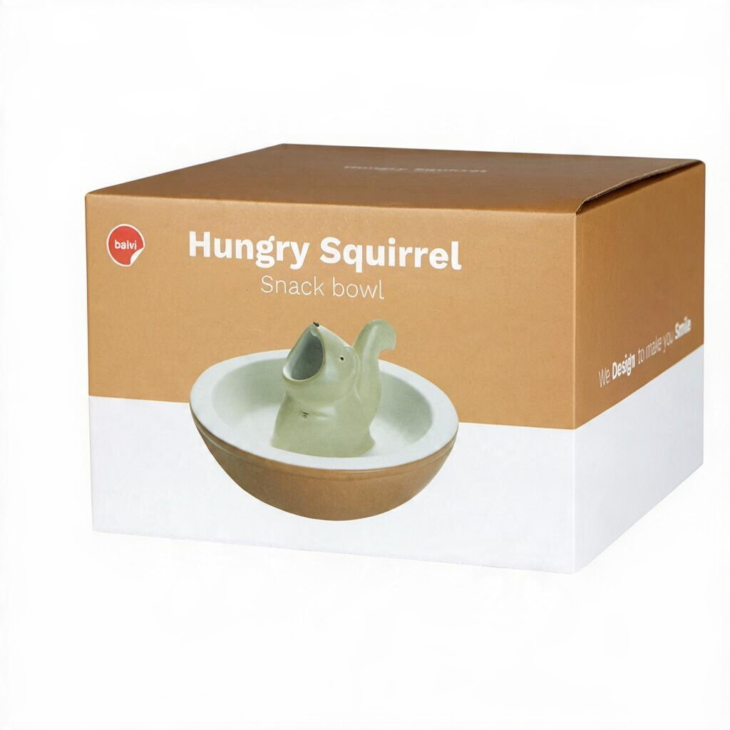 whb-superb balvi Hungry Squirrel Snackschale aus Keramik in der Originalverpackung