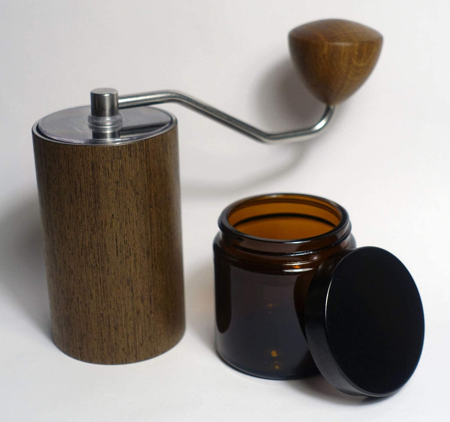 Comandante Ersatzglas mit Deckel (2 STK.) für C40 MK3/MK4 Kaffeemühle - Braun