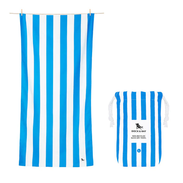 Dock & Bay Strandhandtuch – Bondie Blue 160 x 90