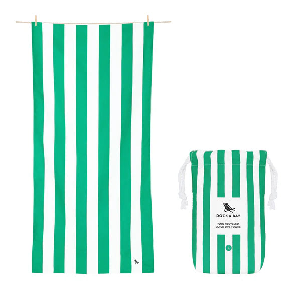 Dock & Bay Strandhandtuch – Cancun Green 160 x 90