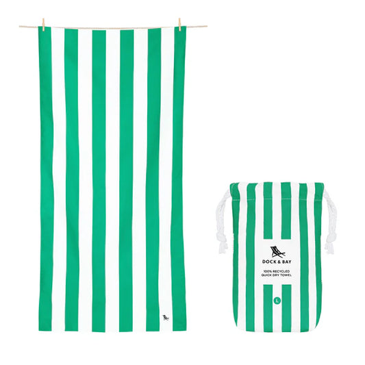 Dock & Bay Strandhandtuch – Cancun Green 160 x 90