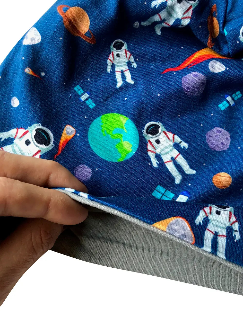 HECKBO Mütze & Schal Set Austronaut mit Vließ 2-6 Jahre