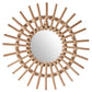 Atmosphera Spiegel Soleil aus Rattan – 30 cm – Beige