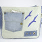 Sunsa Messenger Tasche Maritim Style Umhängetasche blau