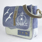 Sunsa Messenger Tasche Maritim Style Umhängetasche blau