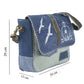 Sunsa Messenger Tasche Maritim Style Umhängetasche blau