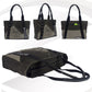 Sunsa Stone Washed Canvas - Grau-Schwarzer Shopper