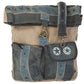 Sunsa Upcycling Canvas & Leder Umhängetasche