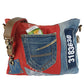 Sunsa Recycelte Jeanstasche in Rot
