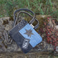 Sunsa Umhängetasche aus recycelter Jeans & Canvas blau/schwarz