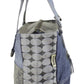 Sunsa Damen Handtasche Shopper Patchwork Design blau/grau
