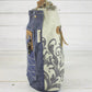 Sunsa Umhängetasche aus recycelten Jeans und Canvas beige/blau