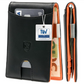 Kronenschein Slim Wallet mit Münzfach & RFID Schutz Schwarz-Orange
