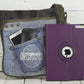 Sunsa Damen Messenger Tasche - blau