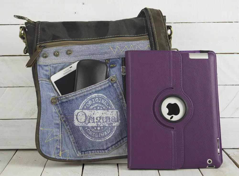 Sunsa Damen Messenger Tasche - blau