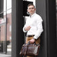 Time Resistance Leder Aktentasche "Brave New World"