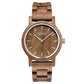 ZARTHOLZ Unisex Holz-Armbanduhr Klassik aus Walnussholz
