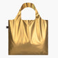 LOQI Metallische Tragetasche in mattem Gold