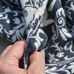 ZusenZomer Fouta Hammam Handtuch BLUME – 100x190 cm – Schwarz