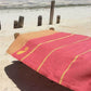 ZusenZomer Fouta Hammam Handtuch BIARRITZ – 100x190 cm – Schwarz mit Türkis