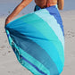 ZusenZomer Fouta Hammam Strandtuch CASABLANCA – 100x190 cm – Grün Blau