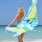 ZusenZomer Fouta Hammam Strandtuch CASABLANCA – 100x190 cm – Grün Blau
