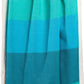 ZusenZomer Fouta Hammam Strandtuch CASABLANCA – 100x190 cm – Grün Blau