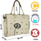 Sunsa Damen XXL Handtasche mit Pusteblume