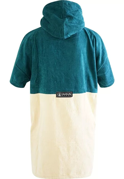 WAVE HAWAII Poncho Petrol, Velour Größe M