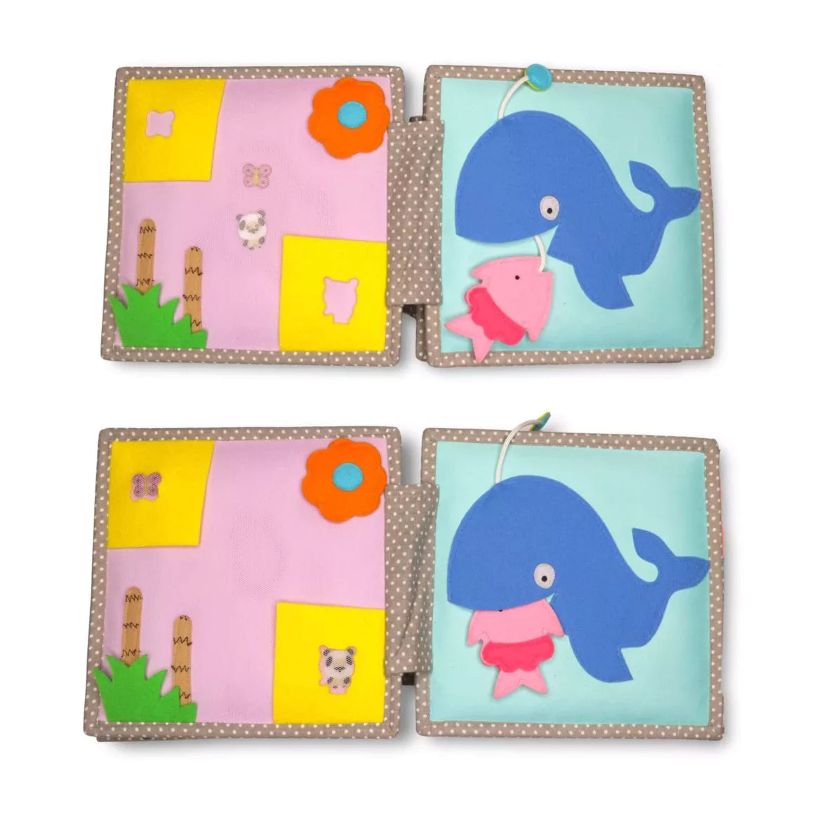Jolly Designs Dösender Löwe – 6 Seiten Mini Quiet Book