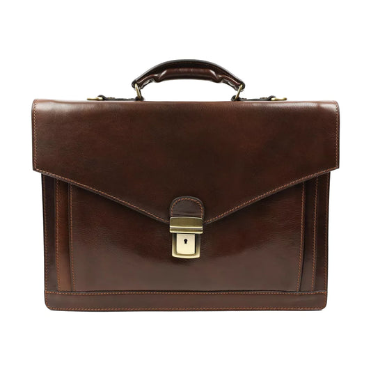 Time Resistance Leder Aktentasche "The Magus"